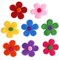 120 Pieces Summer Felt Flowers Fabric Flower Embellishments Assorted Colors for DIY Crafts